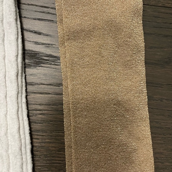 Gymboree / Gap girls tights - gold, gray & creme - Picture 3 of 3